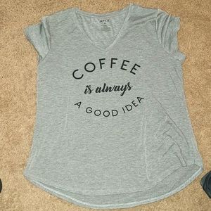 Coffee t-shirt women's XL